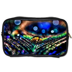 Peacock Feather Drop Toiletries Bag (two Sides) by artworkshop