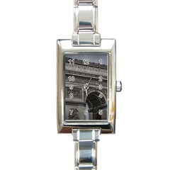 Triumph Arch, Paris, France016 Rectangle Italian Charm Watch by dflcprintsclothing