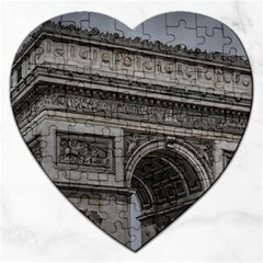 Triumph Arch, Paris, France016 Jigsaw Puzzle (heart) by dflcprintsclothing