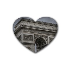 Triumph Arch, Paris, France016 Rubber Heart Coaster (4 Pack) by dflcprintsclothing