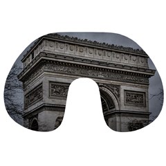 Triumph Arch, Paris, France016 Travel Neck Pillow by dflcprintsclothing