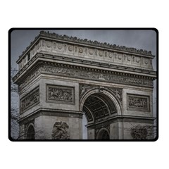 Triumph Arch, Paris, France016 Double Sided Fleece Blanket (small)  by dflcprintsclothing