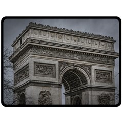 Triumph Arch, Paris, France016 Double Sided Fleece Blanket (large)  by dflcprintsclothing