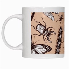 Vintage-drawn-insect-seamless-pattern White Mug