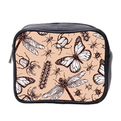 Vintage-drawn-insect-seamless-pattern Mini Toiletries Bag (two Sides)