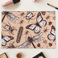 Vintage-drawn-insect-seamless-pattern Cosmetic Bag (xxl)