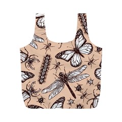 Vintage-drawn-insect-seamless-pattern Full Print Recycle Bag (m)