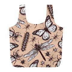 Vintage-drawn-insect-seamless-pattern Full Print Recycle Bag (l)