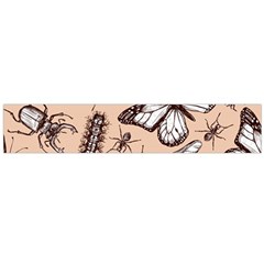 Vintage-drawn-insect-seamless-pattern Large Flano Scarf 