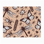 Vintage-drawn-insect-seamless-pattern Small Glasses Cloth (2 Sides) Back