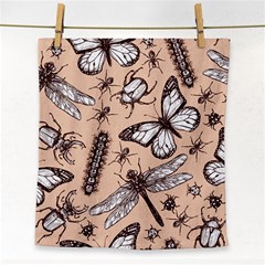 Vintage-drawn-insect-seamless-pattern Face Towel