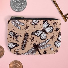 Vintage-drawn-insect-seamless-pattern Mini Coin Purse