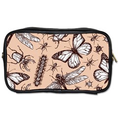 Vintage-drawn-insect-seamless-pattern Toiletries Bag (two Sides)