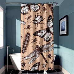 Vintage-drawn-insect-seamless-pattern Shower Curtain 36  X 72  (stall) 