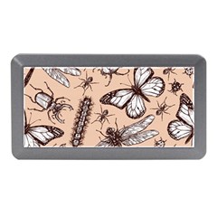 Vintage-drawn-insect-seamless-pattern Memory Card Reader (mini)