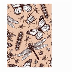 Vintage-drawn-insect-seamless-pattern Large Garden Flag (two Sides)