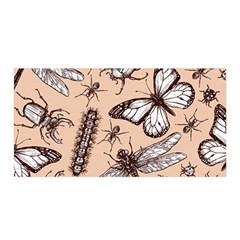 Vintage-drawn-insect-seamless-pattern Satin Wrap 35  X 70 