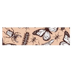 Vintage-drawn-insect-seamless-pattern Oblong Satin Scarf (16  X 60 )