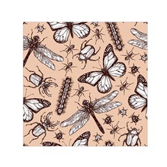 Vintage-drawn-insect-seamless-pattern Square Satin Scarf (30  X 30 ) by Jancukart