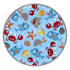 Seamless-pattern-funny-marine-animals-cartoon Wireless Charger