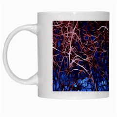 Autumn Fractal Forest Background White Mug by Amaryn4rt