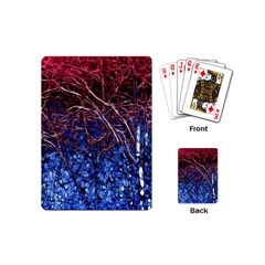 Autumn Fractal Forest Background Playing Cards Single Design (mini)