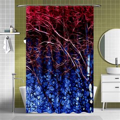 Autumn Fractal Forest Background Shower Curtain 48  X 72  (small)  by Amaryn4rt