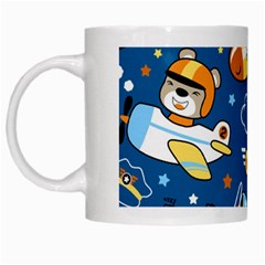 Seamless-pattern-with-nice-planes-cartoon White Mug