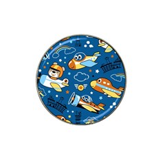 Seamless-pattern-with-nice-planes-cartoon Hat Clip Ball Marker