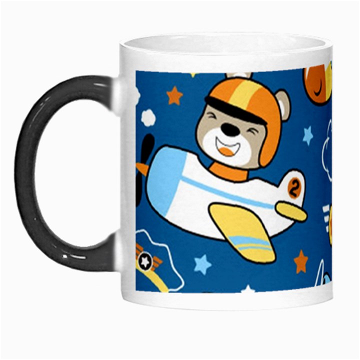 Seamless-pattern-with-nice-planes-cartoon Morph Mug