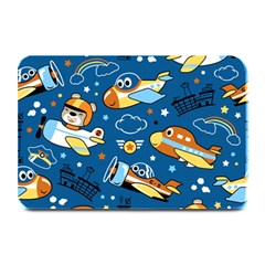 Seamless-pattern-with-nice-planes-cartoon Plate Mats by Jancukart