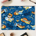 Seamless-pattern-with-nice-planes-cartoon Cosmetic Bag (XXXL) Front