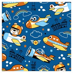 Seamless-pattern-with-nice-planes-cartoon Lightweight Scarf  by Jancukart