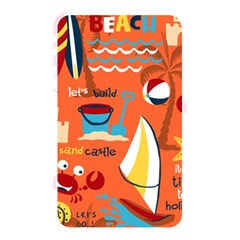 Seamless-pattern-vector-beach-holiday-theme-set Memory Card Reader (rectangular) by Jancukart