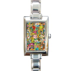 Cartoon Wallpapers Rectangle Italian Charm Watch by Jancukart