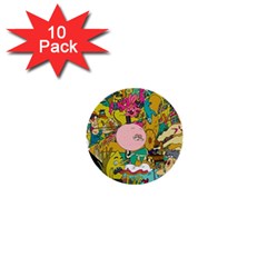 Cartoon Wallpapers 1  Mini Buttons (10 Pack) 