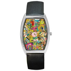 Cartoon Wallpapers Barrel Style Metal Watch