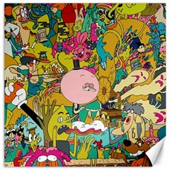 Cartoon Wallpapers Canvas 12  X 12 