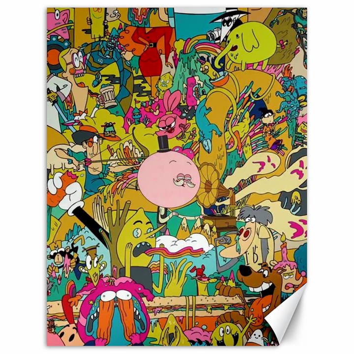 Cartoon Wallpapers Canvas 12  x 16 