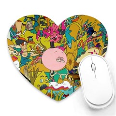 Cartoon Wallpapers Heart Mousepads