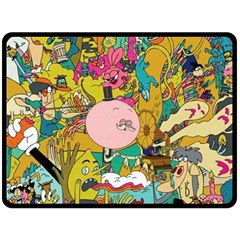 Cartoon Wallpapers Fleece Blanket (large) 