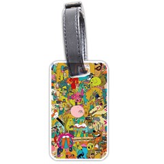 Cartoon Wallpapers Luggage Tag (one Side) by Jancukart