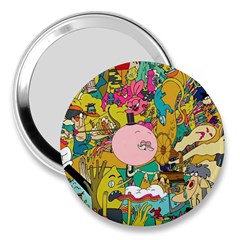 Cartoon Wallpapers 3  Handbag Mirrors