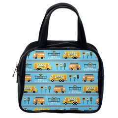 Buses-cartoon-pattern-vector Classic Handbag (one Side)