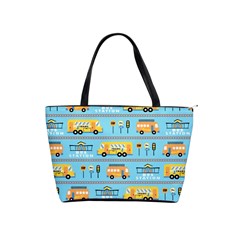 Buses-cartoon-pattern-vector Classic Shoulder Handbag