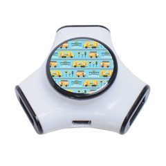 Buses-cartoon-pattern-vector 3-port Usb Hub