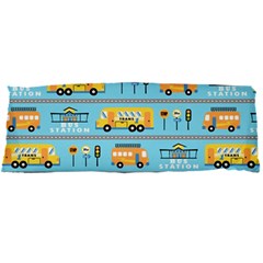 Buses-cartoon-pattern-vector Body Pillow Case Dakimakura (two Sides)