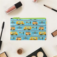 Buses-cartoon-pattern-vector Cosmetic Bag (xs)