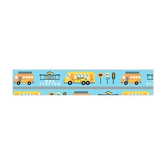 Buses-cartoon-pattern-vector Flano Scarf (mini)