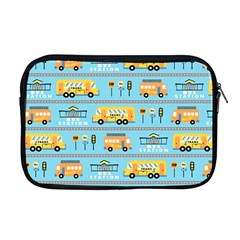 Buses-cartoon-pattern-vector Apple Macbook Pro 17  Zipper Case